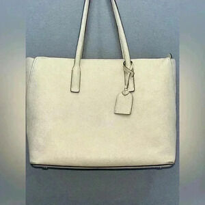 Kate Spade New York bleecker large saffiano leather tote bag in parchment